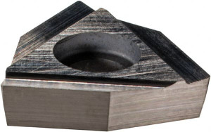 Komet WOHX060302FR G12K10 Carbide Boring Insert Uncoated, 84° Trigon, 0.2mm Corner Radius, 10mm Inscribed Circle, 3.18mm Thick, 8° Relief Angle W00344200221 - 99382350