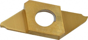 NTK CTP10FR ZM3 Carbide Cutoff Insert TiN Finish, 16° RH Lead Angle, RH Insert, 1mm Cutting Width, 0.05mm Corner Radius 5089594 - 86121290