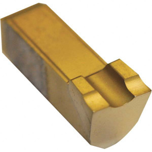 Tool-Flo FC125R4 GP26 Carbide Cutoff Insert TiN Finish, RH Lead Angle, RH Insert, 1/8" Cutting Width, Series FC FC125R4GP26EI - 68359744