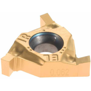 Hertel 16IR/EL 0.062 HG220TR Carbide Grooving Insert TiC/TiN Finish, RH, 0.062" Cutting Width, 0.075" Max Depth H82331653 - 53439543