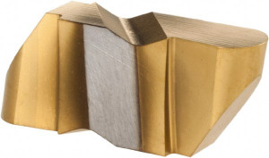 Hertel IR4125R HC335 Carbide Grooving Insert TiN Finish, RH, 6.35mm Cutting Width, 6.35mm Max Depth, Series HertelNotch 3000681 - 53851713