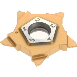 Iscar PENTA 24N050J004 1008 Carbide Grooving Insert TiAlN/TiN Finish, Neutral, 0.5mm Cutting Width, 2.5mm Max Depth, Series PENTA 6003088 - 05994629