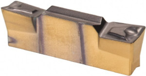 Iscar HFPR4004 IC808 Carbide Grooving Insert TiN/TiAlN Finish, RH, 4mm Cutting Width, 2mm Max Depth, Series Heliface 6200306 - 43696020