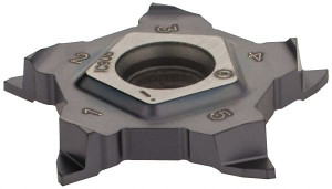 Iscar PENTA 24N080-010RS*908 Carbide Grooving Insert TiAlN Finish, RH, 0.031" Cutting Width, 0.063" Max Depth, Series PENTA 6094983 - 83787762