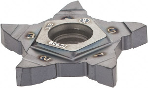 Iscar PENTA24N318-020LS IC90 Carbide Grooving Insert TiAlN Finish, LH, 1/8" Cutting Width, 0.256" Max Depth, Series PENTA 6099564 - 88156526