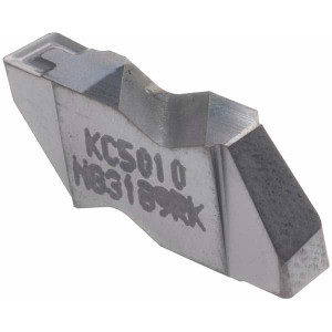 Kennametal NG3189RK KC5010 Carbide Grooving Insert TiAlN Finish, RH, 4.8mm Cutting Width, 3.81mm Max Depth, Series Top Notch 1818921 - 00499657