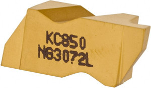 Kennametal NG3072L KC850 Carbide Grooving Insert TiC/TiCN/TiN Finish, LH, 1.83mm Cutting Width, 2.39mm Max Depth, Series Top Notch 1113900 - 01340017