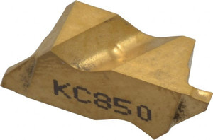 Kennametal NG2031LK KC850 Carbide Grooving Insert TiC/TiCN/TiN Finish, LH, 0.79mm Cutting Width, 1.27mm Max Depth, Series Top Notch 1114886 - 01981372
