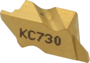 Kennametal NG2031R KC730 Carbide Grooving Insert TiN Finish, RH, 0.79mm Cutting Width, 1.27mm Max Depth, Series Top Notch 1113028 - 08444135