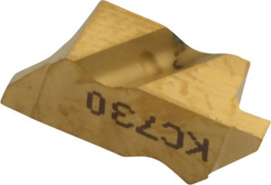 Kennametal NG2047L KC730 Carbide Grooving Insert TiN Finish, LH, 1.19mm Cutting Width, 1.27mm Max Depth, Series Top Notch 1113047 - 08444218