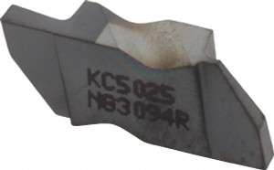 Kennametal NG3094R KC5025 Carbide Grooving Insert TiAlN Finish, RH, 2.39mm Cutting Width, 3.81mm Max Depth, Series Top Notch 2599523 - 08447518