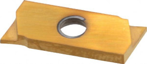 Nikcole GIE 7 SG 0.8 R GOLD Carbide Grooving Insert TiN Finish, RH, 0.8mm Cutting Width, 2.54mm Max Depth, Series Nikcole GIE7 SG0.8RGOLD - 78677853