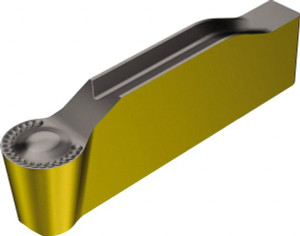 Sandvik Coromant N123L1-0800-RM 4325 Carbide Grooving Insert TiCN/Al2O3/TiN Finish, Neutral, 8mm Cutting Width, 3.8mm Max Depth, Series CoroCut 1-2 6532118 - 59297374