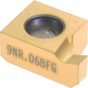 Seco Tools 9NR.068FG CP500 Carbide Grooving Insert TiAlN/TiN Finish, RH, 0.068" Cutting Width, 0.068" Max Depth, Series Snap Tap 00077956 - 04024675