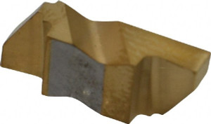 Tool-Flo FLG-3125R GP50 Carbide Grooving Insert TiN Finish, RH, 3.18mm Cutting Width, 4.57mm Max Depth, Series Flo-Lock 563825RN4C - 75564567