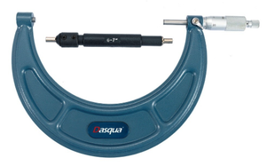Dasqua Large Outside Micrometer, 6-7" Range, 0.00027" Accuracy - 4112-1135