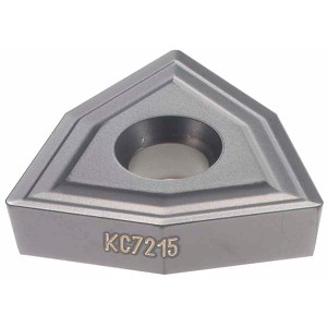 Kennametal DFT110506HD KC7215 Carbide Indexable Drill Insert TiAlN Finish, 17.6mm Inscribed Circle, 4.93mm Thick, 0.6mm Corner Radius, 84° Trigon 1925976 - 01281179