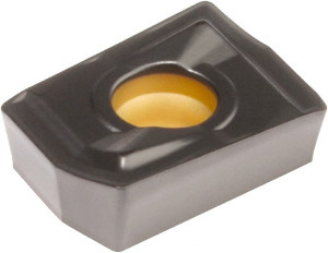 Kennametal DFR030204GD KCU25 Carbide Indexable Drill Insert AlTiN Finish, 6mm Inscribed Circle, 2.88mm Thick, 1/64" Corner Radius, Neutral Cut 5067312 - 58498478