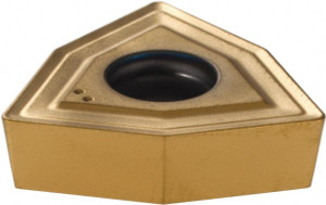 Komet WOEX120608-01 BK8425 Carbide Indexable Drill Insert TiAlN/TiN Finish, 17.6mm Inscribed Circle, 6mm Thick, 0.8mm Corner Radius, Neutral Cut, 84° Trigon W2958010088425 - 75763268