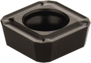 Seco Tools SPGX0602-C1 DP3000 Carbide Indexable Drill Insert TiCN/Al2O3 Finish, 1/4" Inscribed Circle, 0.094" Thick, 0" Corner Radius, RH Cut, 90° Square 02807368 - 03655933