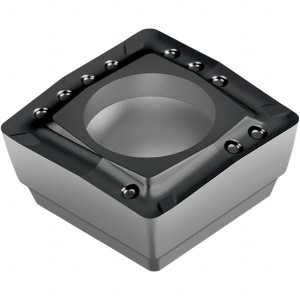 Walter Tools P4841P-8R-E57 WKP25S Carbide Indexable Drill Insert TiCN/Al2O3/TiN Finish, 16.5mm Inscribed Circle, 5.53mm Thick, 1mm Corner Radius, RH Cut, Square 6170001 - 36289627