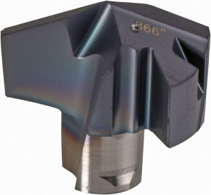 Iscar ICP0866 IC908 Carbide Replaceable Tip Drill TiAlN/TiN Finish, 140° Included Angle, 0.866" Diam, 0.504mm High, Series ICP 5506652 - 87552725