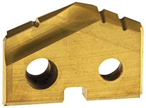 Allied Machine 2 28MM C2 TIN Carbide Spade Drill Insert TiN Finish, 28mm Diam, 3/16" Thick, 132°, Series T-A 1C22T-28 - 79722864