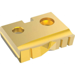 Allied Machine 1C21T-22-FB Carbide Spade Drill Insert TiN Finish, 22mm Diam, 0.1563" Thick, Flat Bottom, Series T-A 1C21T-22-FB - 51126183