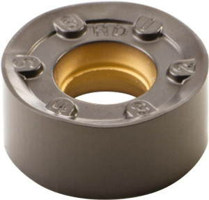 Kennametal RNGJ1204M0SHD KCPM20 Carbide Milling Insert TiN/MT/TiCN/Al2O3 Finish, 0.187" Thick 4147473 - 43461524