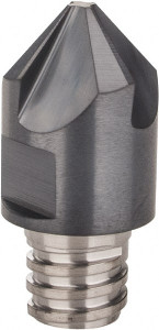 Iscar MMECF.375-4T06 IC908 Carbide Chamfer Mill Tip Insert TiAlN Finish, 4 Flutes, 3/8" Diam, 0.15" Depth, Series Multimaster 5621387 - 02045334