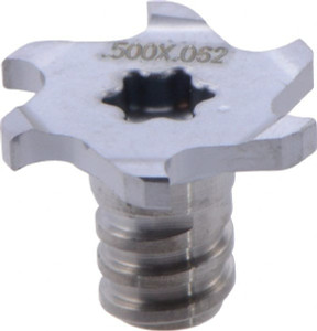 Iscar MMTS.500N062P06T05 328 Carbide T-Slot Mill Tip Insert TiCN Finish, 6 Flutes, 1/2" Diam, 0.089" Depth, Series Multimaster 5603777 - 86582970