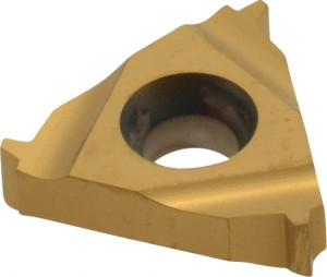 Carmex 16 ER 14 ACME P25C Carbide Laydown Threading Insert TiN Finish, RH External Acme Thread, 14 TPI, 3/8" Inscribed Circle, 0.146" Thick 16ER14ACMEP25C - 05767298