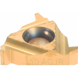 Carmex 16 IR 10 ACME BXC Carbide Laydown Threading Insert TiN Finish, RH Internal Acme Thread, 10 TPI, 3/8" Inscribed Circle, 0.146" Thick 16IR10ACMEBXC - 05767710
