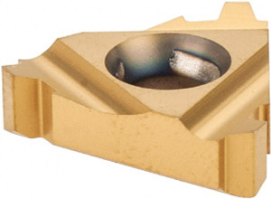 Carmex 16 IR 8 STACME MXC Carbide Laydown Threading Insert TiN Finish, RH Internal Stub Acme Thread, 8 TPI, 3/8" Inscribed Circle, 0.146" Thick 16IR8STACMEMXC - 05768387