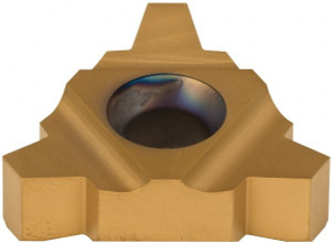 Carmex 5/8UIC INT RH 3 ACME Carbide Laydown Threading Insert TiN Finish, LH/RH Internal Acme Thread, 3 TPI, 5/8" Inscribed Circle, 0.251" Thick 27UIR3ACMEP25C - 73242778