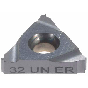 Hertel 16ER32UN HG225TR Carbide Laydown Threading Insert TiAlN Finish, RH External UN Thread, 32 TPI, 3/8" Inscribed Circle, 0.146" Thick 16ER32UNHG225TR - 44174217