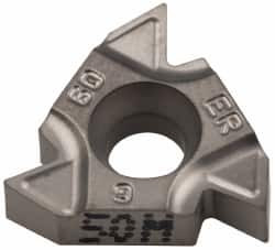 Iscar 16ERM G60 IC-50M Carbide Laydown Threading Insert Uncoated, RH External Partial Profile 60° Thread, 14-8 TPI, 3/8" Inscribed Circle, 0.143" Thick 5920007 - 60860764