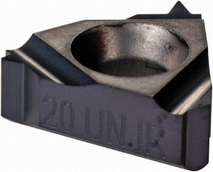 Iscar 11IR 20 UN IC908 Carbide Laydown Threading Insert TiN/TiAlN Finish, RH Internal UN Thread, 20 TPI, 6.35mm Inscribed Circle, 0.126" Thick 5902165 - 73021420