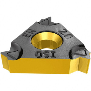 Iscar 16IRM11.5NPT IC1007 Carbide Laydown Threading Insert TiAlN Finish, RH Internal NPT Thread, 11.5 TPI, 3/8" Inscribed Circle, 0.143" Thick 5903433 - 91147967