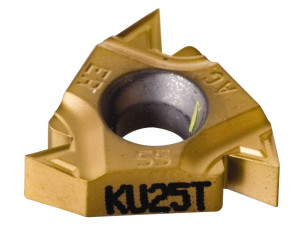 Kennametal LT16ELAG60 KC5025 Carbide Laydown Threading Insert TiAlN Finish, LH External Partial Profile 60° Thread, 48-8 TPI, 3/8" Inscribed Circle, 3.44mm Thick 1743702 - 03573904