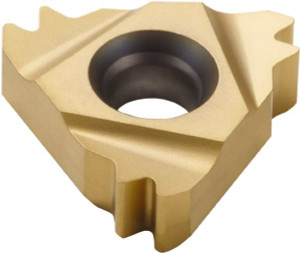 Seco Tools 27ER8APIRD2M CP300 Carbide Laydown Threading Insert TiAlN/TiN Finish, RH External API Round Thread, 8 TPI, 15.88mm Inscribed Circle, 6.15mm Thick 02435716 - 00788646