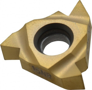 Seco Tools 16NR8NPT CP500 Carbide Laydown Threading Insert TiAlN/TiN Finish, RH Internal NPT Thread, 8 TPI, 3/8" Inscribed Circle, 0.1366" Thick 00064738 - 09216821