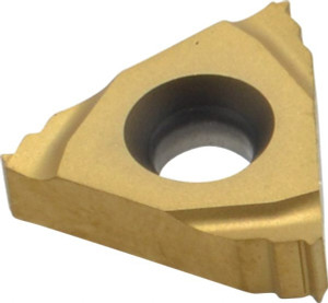 Seco Tools 16ER40UN CP500 Carbide Laydown Threading Insert TiAlN/TiN Finish, RH External UN Thread, 40 TPI, 3/8" Inscribed Circle, 0.1366" Thick 00077861 - 40041659