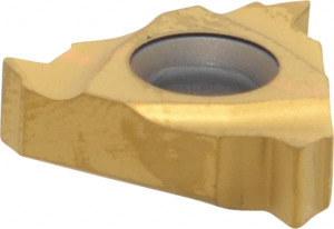 Seco Tools 16ER11UN CP500 Carbide Laydown Threading Insert TiAlN/TiN Finish, RH External UN Thread, 11 TPI, 3/8" Inscribed Circle, 0.1366" Thick 00049791 - 70481742