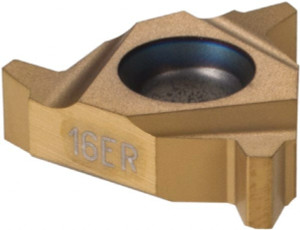 Seco Tools 16ER 8ACME CP500 Carbide Laydown Threading Insert TiAlN/TiN Finish, RH External Acme Thread, 8 TPI, 3/8" Inscribed Circle, 0.1366" Thick 00049958 - 70482401