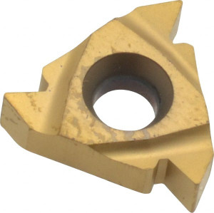 Seco Tools 16ERG60 CP500 Carbide Laydown Threading Insert TiAlN/TiN Finish, RH External Partial Profile 60° Thread, 14-8 TPI, 3/8" Inscribed Circle, 0.1366" Thick 00050209 - 70482542