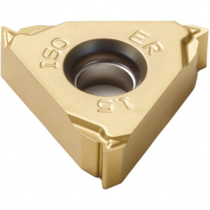 Seco Tools 16ER1.5ISO-A1 CP500 Carbide Laydown Threading Insert TiAlN/TiN Finish, RH External ISO Thread, 3/8" Inscribed Circle, 0.1366" Thick 00049728 - 70481643
