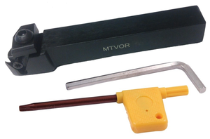 Precise MTVOR 16-3D Indexable Threading & Grooving Holder, 1" x 1" Shank, 6" OAL - 2304-2000