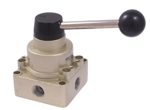 Precise 4-Way Hand Operated Rotary Disc Type Valve With 3/8" NPT Inlet - 8401-0255