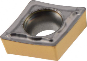 Iscar CCMT2-1SM IC807 Carbide Turning Insert TiAlN/TiN Finish, 6.3mm Long, 1/4" Inscribed Circle, 1/64" Corner Radius, 80° Diamond, Series Isoturn 5550211 - 43314442